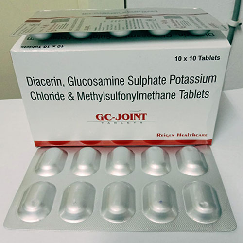 Diacerin, Glucosamine Sulphate Potassium Chloride & Methylsulfonylmethane Tablets