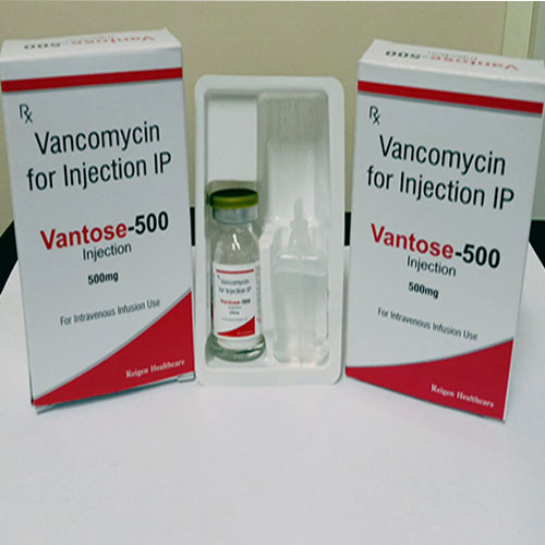 Vancomycin for Injection IP Vantose-500 Injection 500mg For intravenous infusion Use Keigen Healthcare Vancomycin for Injection IP Vantose-500 Injection 500mg For Intravenous infusion Use Vancomycin for Injection IP Vantose-500 Injection