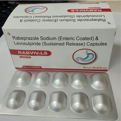 RABVIV-LS Rabeprazole Sodium (Enteric Coated) & Levosulpiride (Sustained Release) Capsules Rabeprazole Sodium (Enteric Coated) & Levosulpiride (Sustained Release) Capsules RABVIV-LS CAPSULES 10-10 Capsules Reigen HealthCARE