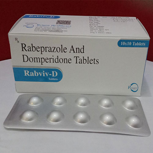 Rabeprazole And Domperidone Tablets 10x10 Tablets Rabviv-D Tablets R