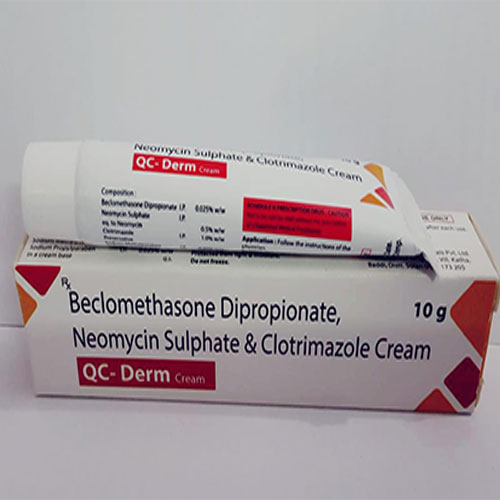 Neomycin Sulphate & Clotrimazole Cream QC-Derm C Compouton 10 g Beclomethasone Dipropionate, Neomycin Sulphate & Clotrimazole Cream QC-Derm Cream
