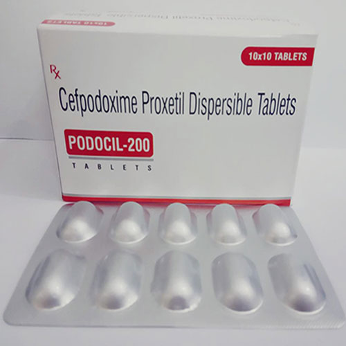 2 10x10 TABLETS Cefpodoxime Proxetil Dispersible Tablets PODOCIL-200 TABLETS