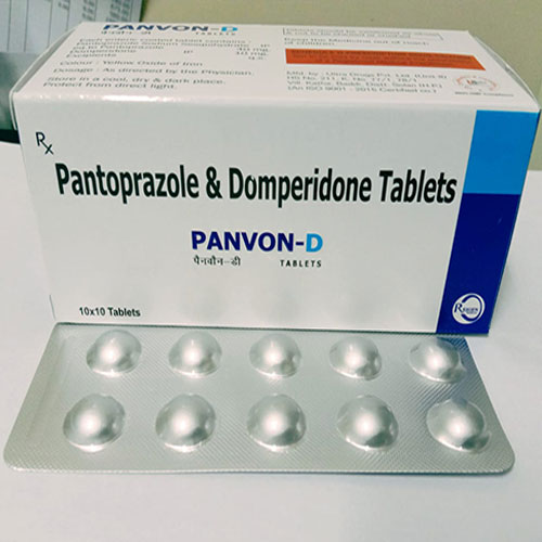 PAN R Pantoprazole & Domperidone Tablets PANVON-D पैनवीन डी TABLETS 10x10 Tablets