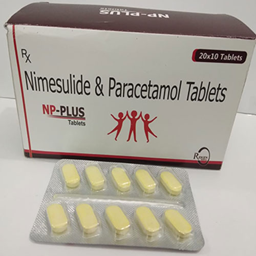 20x10 Tablets Nimesulide&Paracetamol Tablets NP-PLUS Tablets Res