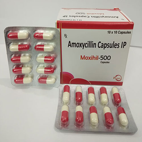 Amoxycillin Capsules IP Moxihil-500 Capsules