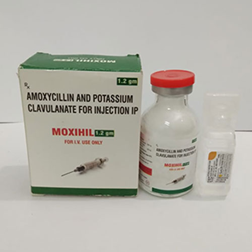 AMOXYCILLIN AND POTASSIUM CLAVULANATE FOR INJECTION IP MOXIHIL2gm FOR LV. USE ONLY