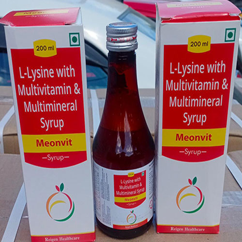 L-Lysine with Multivitamin & Multimineral Syrup Meonvit -Syrup- L-Lysine with Multivitamin & Multimineral Syrup Meonvit 200 ml L-Lysine with Multivitamin & Multimineral Syrup Meonvit