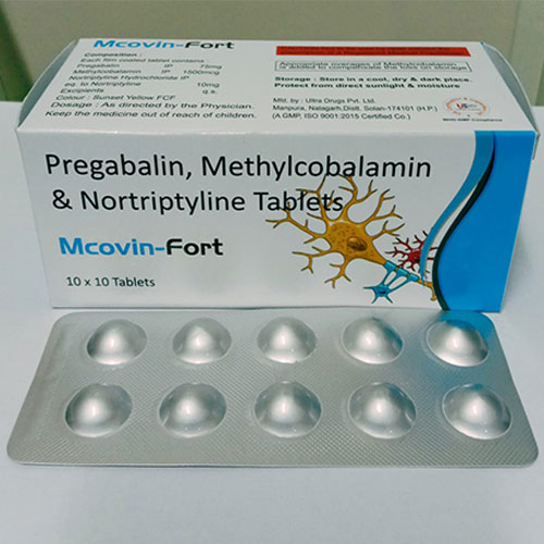 Pregabalin, Methylcobalamin & Nortriptyline Tablet's Mcovin-Fort