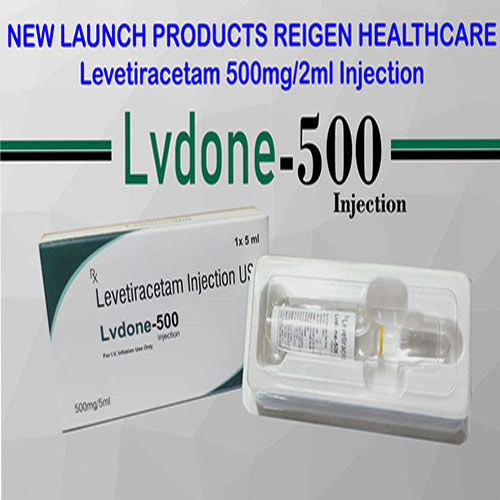 NEW LAUNCH PRODUCTS REIGEN HEALTHCARE Levetiracetam 500mg/2ml Injection Lvdone-500 & Levetiracetam Injection US 1x 5ml Injection Lvdone-500 Injection 500mg/5ml NEW LAUNCH PRODUCTS REIGEN HEALTHCARE Levetiracetam 500mg/2ml Injection Lvdone-500